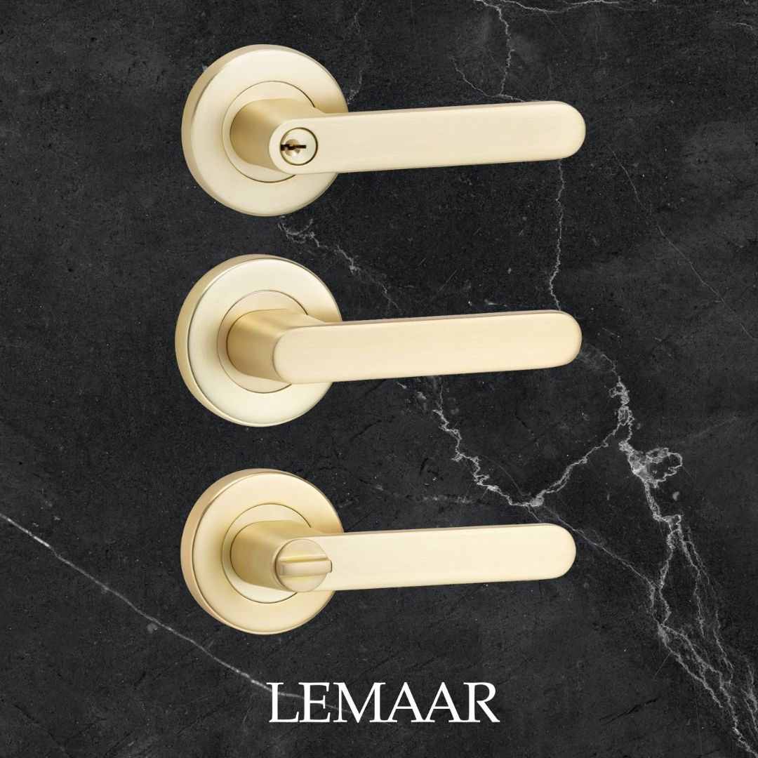 Almeri Dummy Lever - Brushed Brass