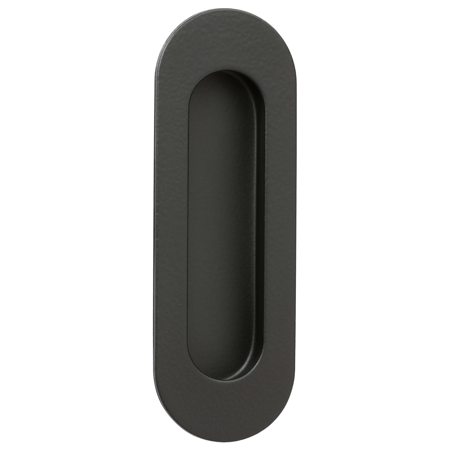 120 x 40mm Radius Oval Flush Pull - Black