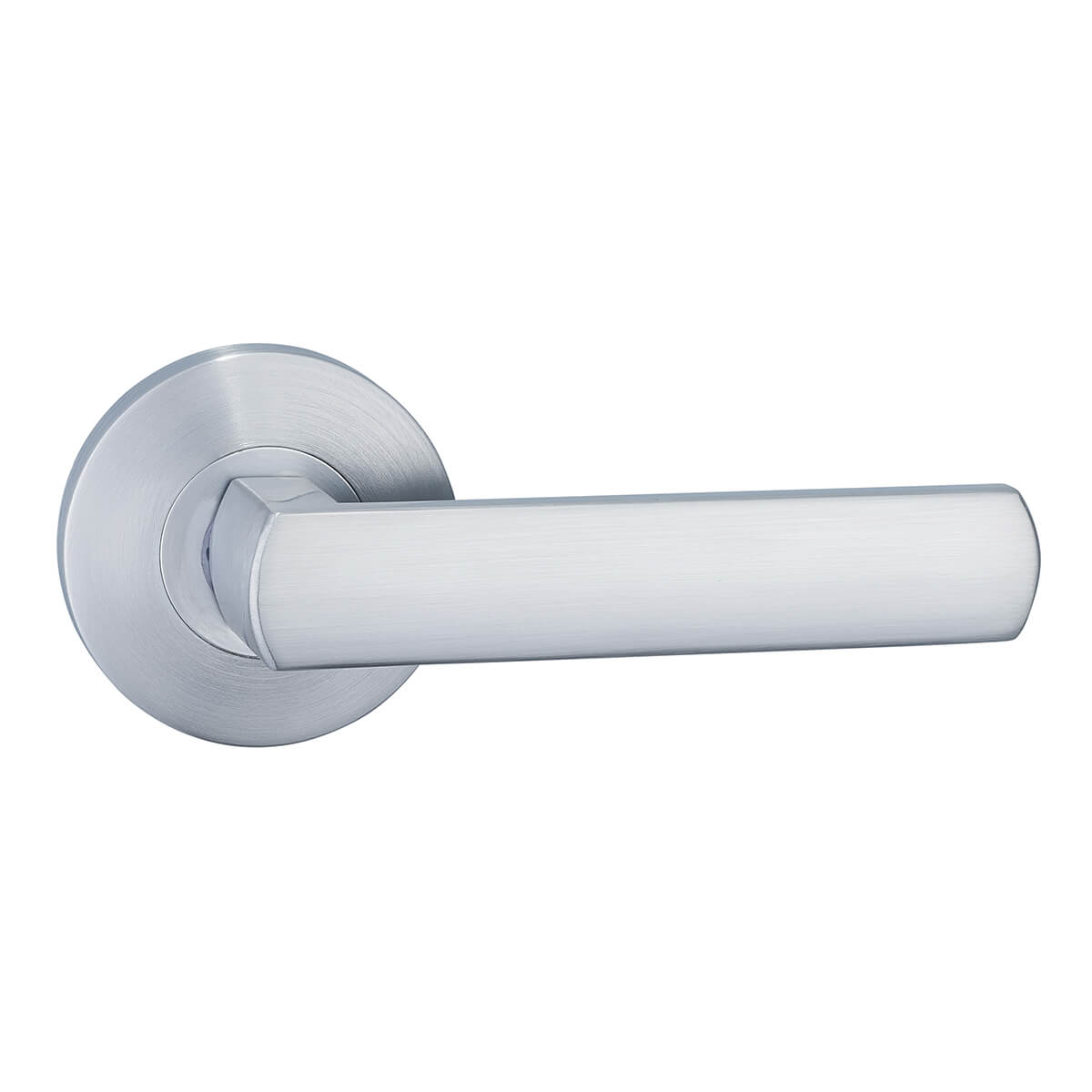 Palma Dummy Lever - Satin Chrome Handles