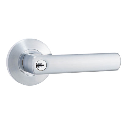 Palma Entrance Set - Satin Chrome Handles