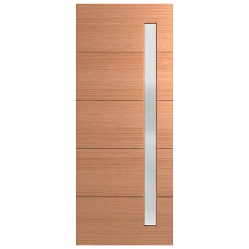 Hume 2340 x 820 x 40mm External Door Duracote Linear Translucent Glass XLR160