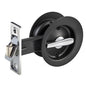 Gainsborough Matt Black Circular Privacy Sliding Cavity Door Set