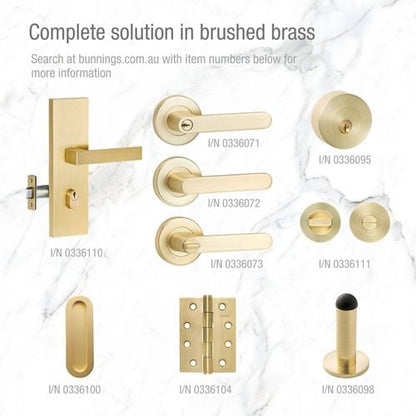 Lemaar Brushed Brass Almeri Privacy Set