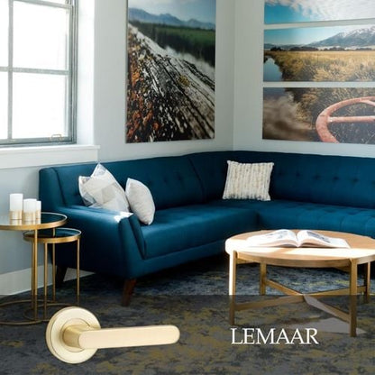 Lemaar Brushed Brass Almeri Privacy Set