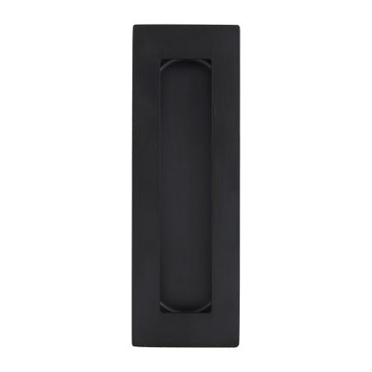 Rectangular Flush Pull 150mm in Matt Black