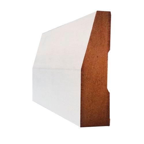 Hume Moulding White MDF Primed Half Splayed 67 x 18mm 5.4m