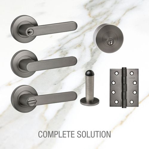 Lemaar Almeri Gun Metal Grey Passage Door Handle