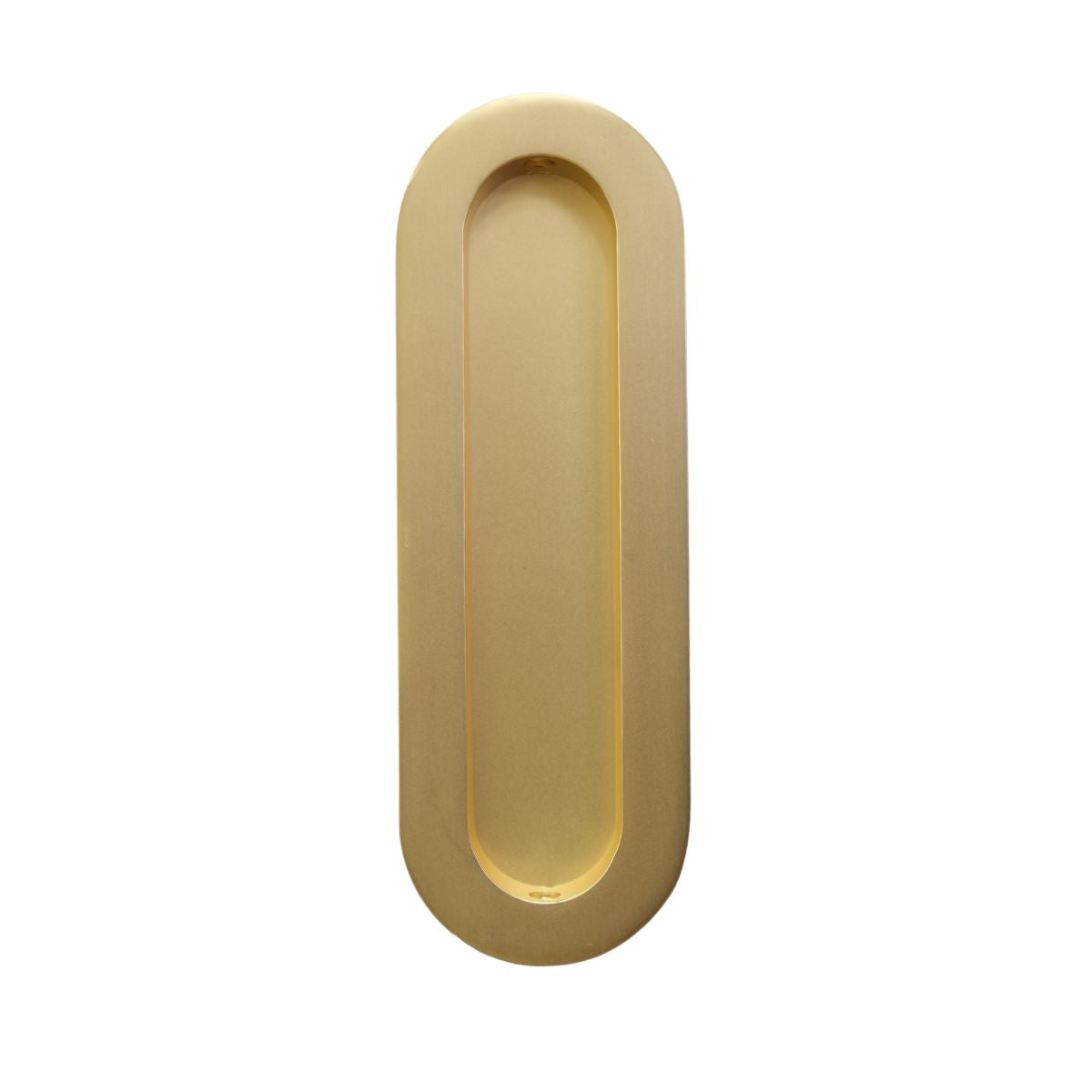 150 x 50mm Radius Flush Pull - Brushed Brass