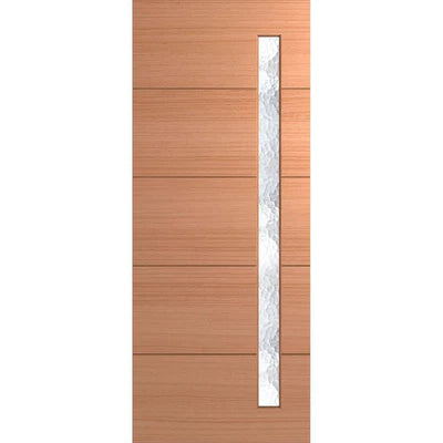 Hume 1020X2040x40mm Entrance Door Linear Translucent Glass XLR160